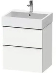 Duravit D-Neo Waschtischunterbau wandh&auml;ngend mit M&ouml;belgriff chrom - Wei&szlig; Matt
