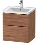 Duravit D-Neo Waschtischunterbau wandh&auml;ngend mit M&ouml;belgriff Bronze geb&uuml;rstet...
