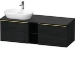 Duravit D-Neo Konsolenwaschtischunterbau mit M&ouml;belgriff Gold poliert - Eiche...