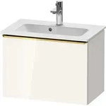 Duravit D-Neo Waschtischunterbau wandh&auml;ngend mit M&ouml;belgriff Gold poliert -...