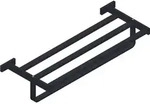 Giese Badetuchablage mit Badetuchhalter - schwarz matt