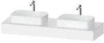 Duravit Collection One Konsole 1600x550x170 mm, f&uuml;r 2 Becken - Wei&szlig; Matt Dekor