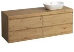 LAUFEN Lani Waschtischplatte mit Unterschrank 1570mm, mit Ausschnitt rechts -