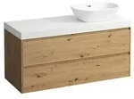 LAUFEN Lani Waschtischplatte mit Unterschrank 1185mm, mit Ausschnitt rechts -
