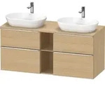 Duravit D-Neo Konsolenwaschtischunterbau mit M&ouml;belgriff chrom - Eiche Natur