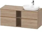 Duravit D-Neo Konsolenwaschtischunterbau mit M&ouml;belgriff Bronze geb&uuml;rstet -...