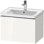 Duravit D-Neo Waschtischunterbau wandh&auml;ngend mit M&ouml;belgriff chrom - Wei&szlig;...