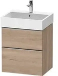 Duravit D-Neo Waschtischunterbau wandh&auml;ngend mit M&ouml;belgriff Edelstahl...