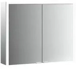 emco prime 3 Lichtspiegelschrank 1200mm - Aluminium/wei&szlig;