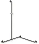 HEWI System 900 Duschhandlauf mit verschiebbarer Brausehalterstange, 1250/765/965mm -