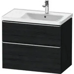 Duravit D-Neo Waschtischunterbau wandh&auml;ngend mit M&ouml;belgriff Edelstahl...