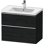 Duravit D-Neo Waschtischunterbau wandh&auml;ngend mit M&ouml;belgriff chrom - Eiche...