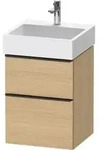 Duravit D-Neo Waschtischunterbau wandh&auml;ngend mit M&ouml;belgriff Diamantschwarz -...