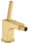 Axor Citterio Einhebel-Bidetmischer mit Zugstangen-Ablaufgarnitur - brushed gold