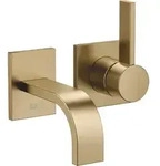 Dornbracht MEM Waschtisch-Wand-Einhandbatterie - dark brass geb&uuml;rstet