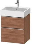 Duravit D-Neo Waschtischunterbau wandh&auml;ngend mit M&ouml;belgriff Edelstahl...