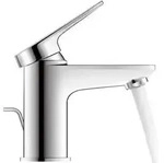 Duravit Wave Einhebel-Waschtischmischer S FrehStart, mit Zugstangen-Ablaufgarnitur -