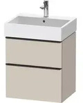 Duravit D-Neo Waschtischunterbau wandh&auml;ngend mit M&ouml;belgriff Diamantschwarz -...