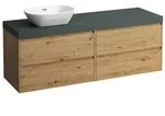 LAUFEN Lani Waschtischplatte mit Unterschrank 1570mm, mit Ausschnitt links -