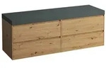 LAUFEN Lani Waschtischplatte mit Unterschrank 1570mm, ohne Ausschnitt - wildeiche