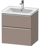 Duravit D-Neo Waschtischunterbau wandh&auml;ngend mit M&ouml;belgriff chrom - Basalt...