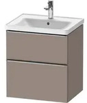 Duravit D-Neo Waschtischunterbau wandh&auml;ngend mit M&ouml;belgriff Edelstahl...