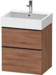 Duravit D-Neo Waschtischunterbau wandh&auml;ngend mit M&ouml;belgriff Diamantschwarz -