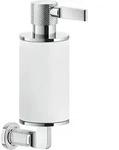 Gessi Inciso Seifenspender Wandmodell, Glas hell - chrom