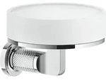 Gessi Inciso Seifenablage Wandmodell, Glas hell - chrom
