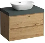 LAUFEN Lani Waschtischplatte mit Unterschrank 785mm, mit Ausschnitt mittig -