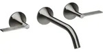 Dornbracht Vaia Waschtisch-Wandbatterie Hebelgriffe Ausladung 190mm - dark...