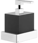 Gessi Rettangolo Wand-Seifenspender Beh&auml;lter schwarz - chrom