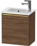 Duravit D-Neo Waschtischunterbau wandh&auml;ngend mit M&ouml;belgriff Gold poliert -...