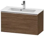 Duravit D-Neo Waschtischunterbau wandh&auml;ngend mit M&ouml;belgriff chrom - nussbaum...