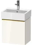 Duravit D-Neo Waschtischunterbau wandh&auml;ngend mit M&ouml;belgriff Gold poliert -...