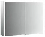 emco prime 3 Lichtspiegelschrank 1300mm - Aluminium/wei&szlig;