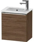 Duravit D-Neo Waschtischunterbau wandh&auml;ngend mit M&ouml;belgriff chrom - nussbaum...