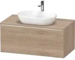 Duravit D-Neo Konsolenwaschtischunterbau mit M&ouml;belgriff chrom - eiche...