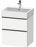 Duravit D-Neo Waschtischunterbau wandh&auml;ngend mit M&ouml;belgriff Diamantschwarz -...