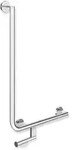 HEWI System 900 Winkelgriff 30mm, 750 x 500mm, mit Papierhalter - chrom