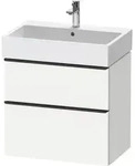 Duravit D-Neo Waschtischunterbau wandh&auml;ngend mit M&ouml;belgriff Diamantschwarz -...