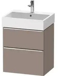 Duravit D-Neo Waschtischunterbau wandh&auml;ngend mit M&ouml;belgriff chrom - Basalt...
