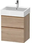 Duravit D-Neo Waschtischunterbau wandh&auml;ngend mit M&ouml;belgriff Bronze geb&uuml;rstet...