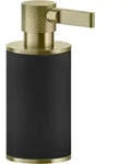 Gessi Inciso Stand-Seifenspender Glas dunkel - messing geb&uuml;rstet