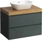 LAUFEN Lani Waschtischplatte mit Unterschrank 785mm, mit Ausschnitt mittig -