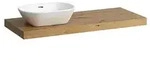 LAUFEN Lani Waschtischplatte 1185mm, mit Ausschnitt - wildeiche