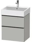 Duravit D-Neo Waschtischunterbau wandh&auml;ngend mit M&ouml;belgriff Diamantschwarz -