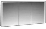 emco prime 3 Einbau-Lichtspiegelschrank 1400mm - Aluminium/wei&szlig;