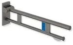 HEWI System 900 St&uuml;tzklappgriff Duo, Design A, mit Sp&uuml;lausl&ouml;sung, 712mm -