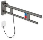 HEWI System 900 St&uuml;tzklappgriff Duo, Design A, mit Sp&uuml;lausl&ouml;sung/Funktionstaste,